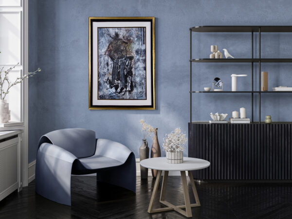 Poster Frame Mockup In Modern Home Interior Background.
